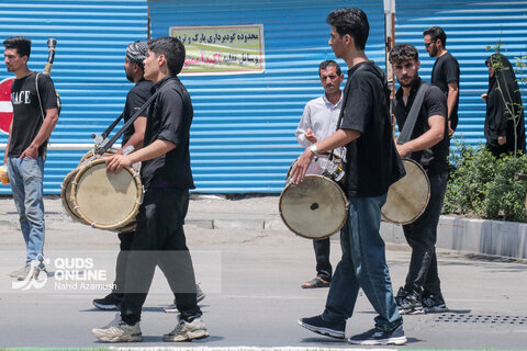 گزارش تصویری | عزاداری روز عاشورا در خیابان‌های منتهی به حرم امام رضا(ع)
