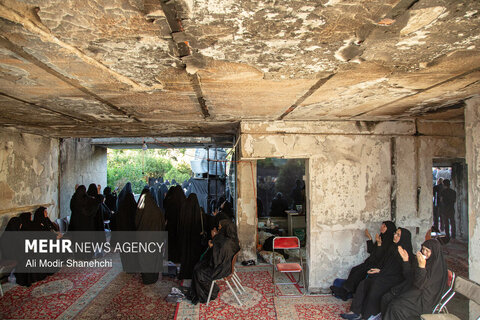 عزاداری در حسینیه سوخته وکیل‌آباد مشهد