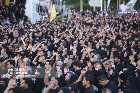 مراسم خیمه سوزان عصر عاشورا _ مشهد مقدس