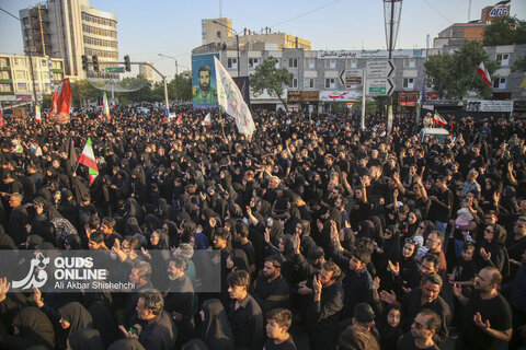 مراسم خیمه سوزان عصر عاشورا _ مشهد مقدس