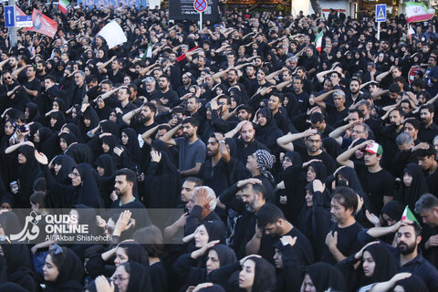 مراسم خیمه سوزان عصر عاشورا _ مشهد مقدس