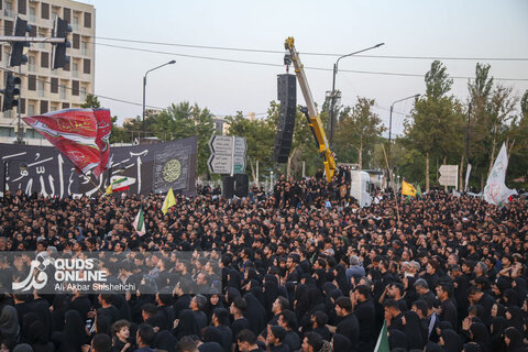 مراسم خیمه سوزان عصر عاشورا _ مشهد مقدس