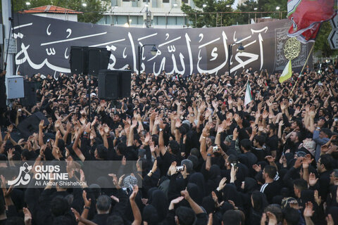 مراسم خیمه سوزان عصر عاشورا _ مشهد مقدس