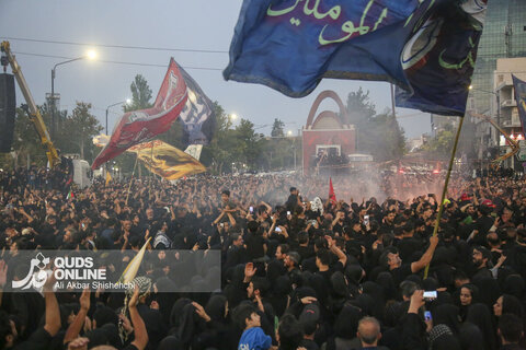 مراسم خیمه سوزان عصر عاشورا _ مشهد مقدس