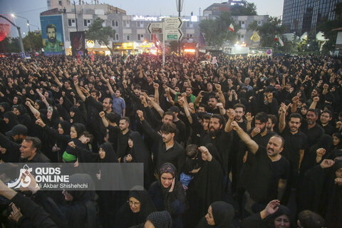 مراسم خیمه سوزان عصر عاشورا _ مشهد مقدس