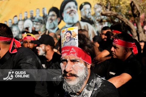 عکس | تصاویری از عزاداری عاشورا درلبنان، زیر سایه جنگ