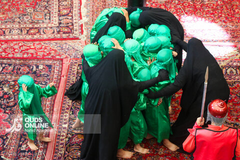 گزارش تصویری | تعزیه دوازدهم محرم در حسینیه کرمانی های مشهد