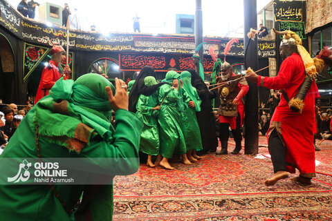 گزارش تصویری | تعزیه دوازدهم محرم در حسینیه کرمانی های مشهد