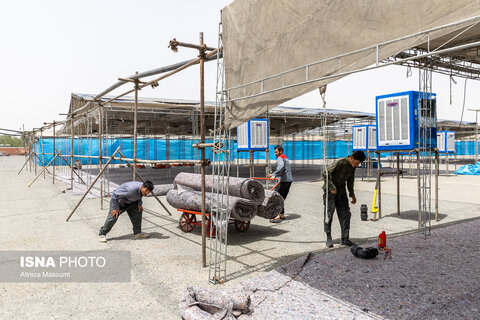 گزارش تصویری | عملیات آماده سازی زائر شهر بوستان ولایت