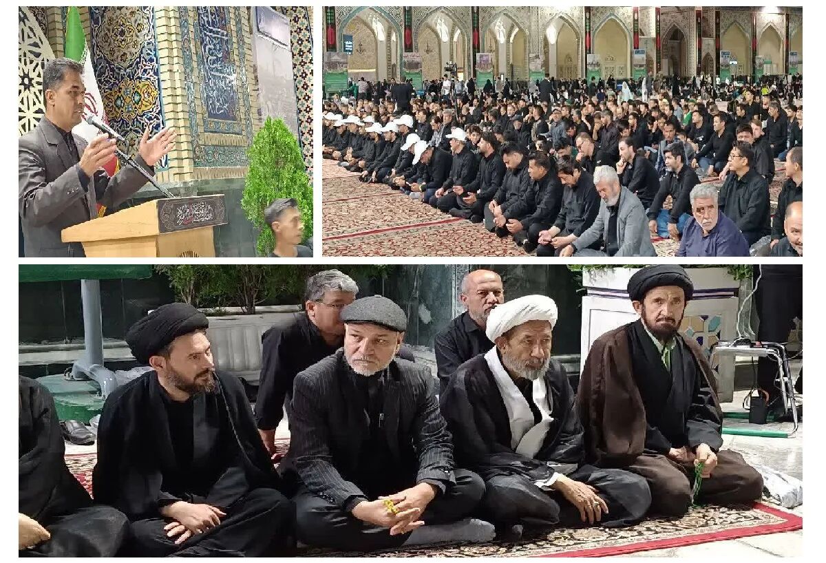 عزاداری سنتی هیئات مذهبی افغانستانی‌های مقیم مشهد در حرم رضوی