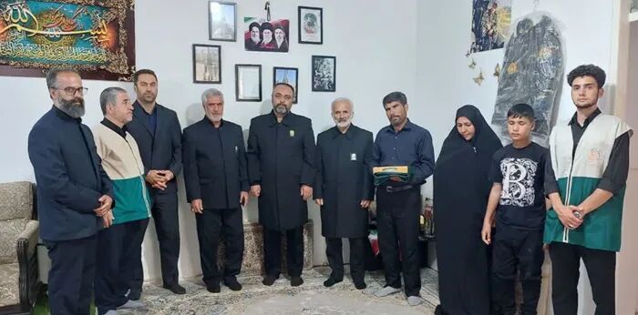 پیام تکریم تولیت آستان قدس برای خانواده شهدای جنگ رمضان در همدان