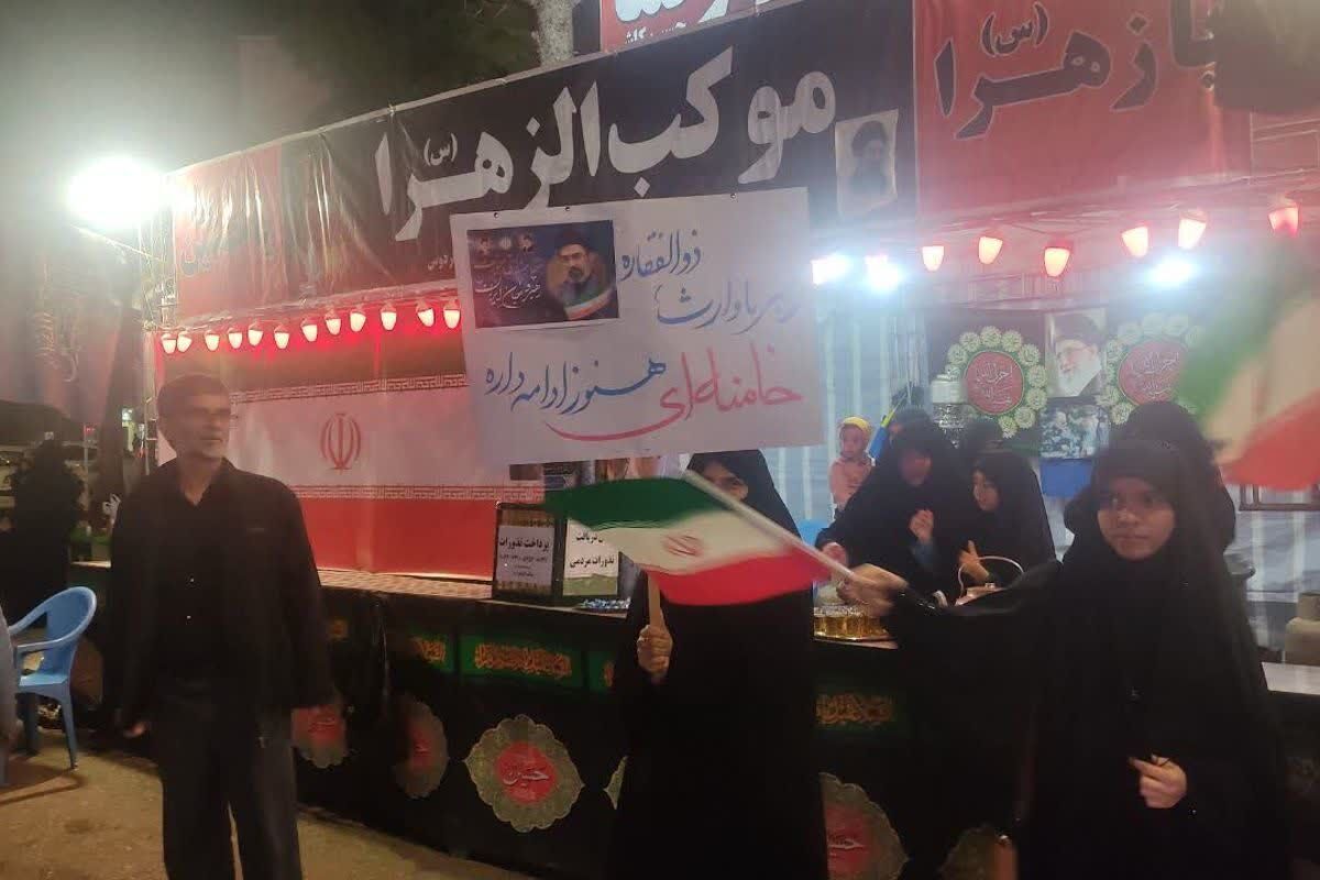 خدمت‌رسانی ۱۲۰۰ جهادگر خراسان جنوبی به تشییع‌کنندگان قائد شهید امت