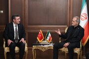 جودت یلماز در دیدار رئیس‌جمهور ایران: ملت ترکیه در غم و اندوه ملت ایران شریک است