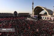 عکس | تصاویری از میزان جمعیت حاضر در مصلی تهران پیش از اقامه نماز بر پیکر مطهر رهبر شید انقلاب