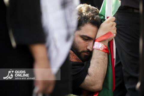 گزارش تصویری | مراسم اقامه نماز بر پیکر مطهر رهبر شهید انقلاب - یکشنبه ۱۴ تیر ۱۴۰۵ - مصلی تهران