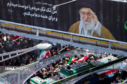 عکس | تصویری خاص از مراسم تشییع پیکر مطهر رهبر شهید انقلاب - تهران