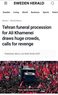 روایتی از انعکاس جهانی این روزهای تهران؛ رسانه‌های آمریکایی، آیین تشییع پیکر امام شهید را چگونه دیدند؟