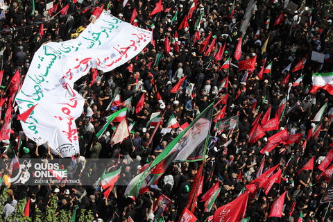 عکس | مراسم تشییع پیکر مطهر رهبر شهید انقلاب - تهران