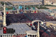 عکس | تصاویر هوایی از «بدرقه آقای شهید ایران» در میان جمعیت عظیم مردم قم - مسجد مقدس جمکران