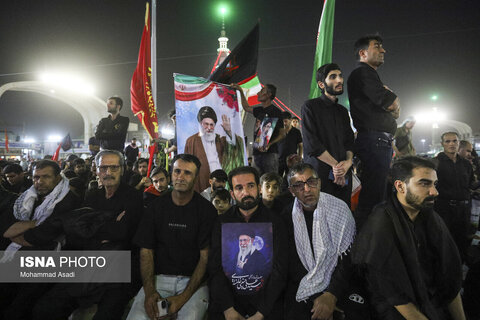 عکس | مسجد مقدس جمکران، ساعاتی پیش از اقامه نماز بر پیکر مطهر رهبر شهید انقلاب