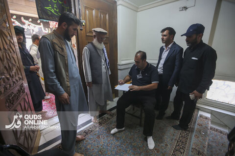 گوشه ای از آماده سازی مواکب خدمت رسان امام شهید در مشهد
