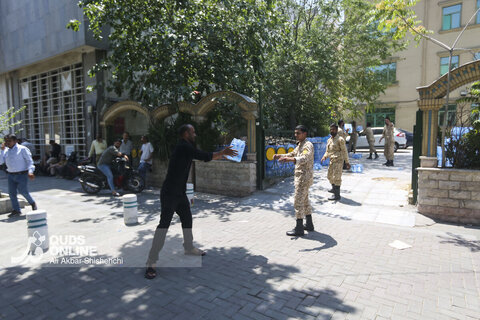 گوشه ای از آماده سازی مواکب خدمت رسان امام شهید در مشهد