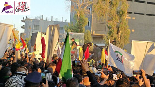 فیلم | ازدحام گسترده در نجف/ عراقی‌ها با «لبیک یا خامنه‌ای» بیعت کردند