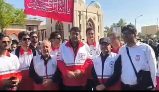 هلال‌احمر: مراسم تشییع رهبر شهید در نجف بدون حادثه در حال برگزاری است
