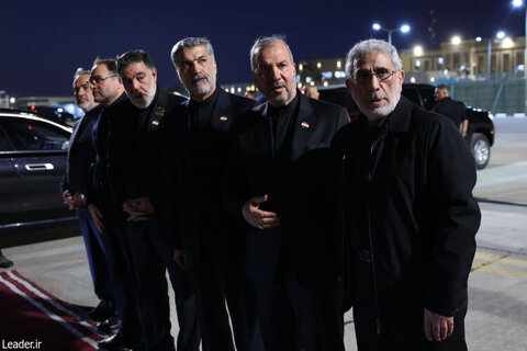 عکس | استقبال رسمی از پیکر مطهر امام شهید در عراق