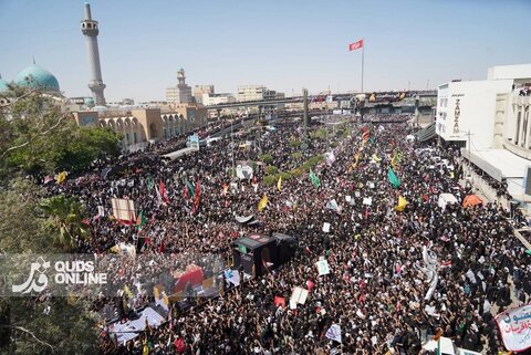 عکس |  تشییع پیکر مطهر رهبر شهید انقلاب در عراق