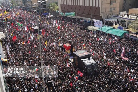 عکس |  تشییع پیکر مطهر رهبر شهید انقلاب در عراق