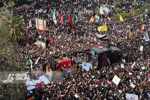 عکس |  تشییع پیکر مطهر رهبر شهید انقلاب در عراق