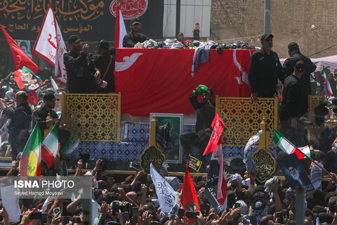 عکس | تشییع و وداع با پیکر مطهر رهبر شهید انقلاب در نجف