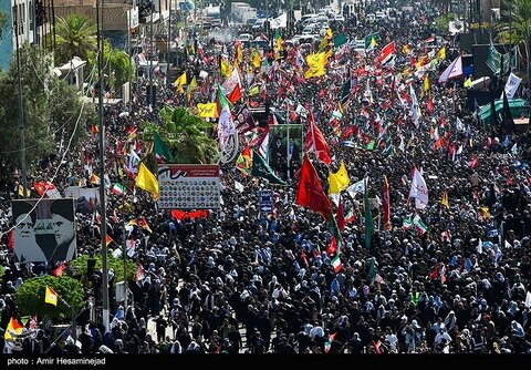 تشییع میلیونی پیکر قائد شهید امت در نجف اشرف