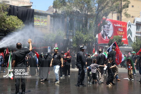 گزارش تصویری | مشهد ساعاتی پیش از آغاز مراسم تشییع پیکر مطهر رهبر شهید انقلاب در مشهد
