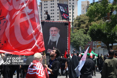 گزارش تصویری | مشهد ساعاتی پیش از آغاز مراسم تشییع پیکر مطهر رهبر شهید انقلاب در مشهد