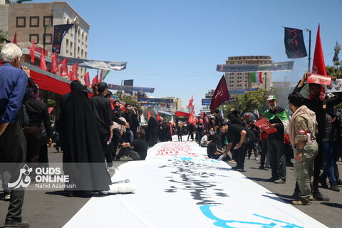 گزارش تصویری | مشهد ساعاتی پیش از آغاز مراسم تشییع پیکر مطهر رهبر شهید انقلاب