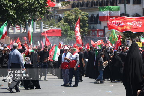 گزارش تصویری | مشهد ساعاتی پیش از آغاز مراسم تشییع پیکر مطهر رهبر شهید انقلاب