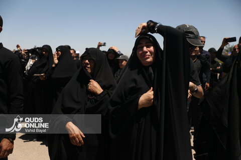 گزارش تصویری | ورود پیکر مطهر رهبر شهید انقلاب به فرودگاه مشهد