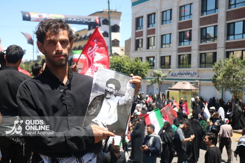 گزارش تصویری | مشهد ساعاتی پیش از آغاز مراسم تشییع پیکر مطهر رهبر شهید انقلاب