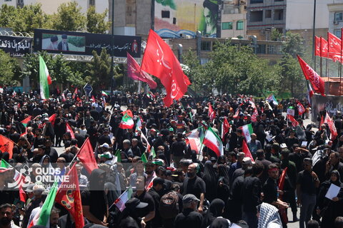 گزارش تصویری | مشهد ساعاتی پیش از آغاز مراسم تشییع پیکر مطهر رهبر شهید انقلاب