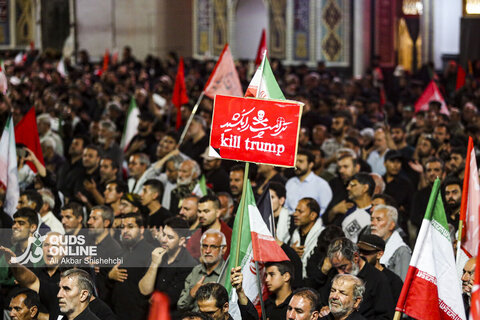 زبان پرچمها درمراسم تشییع قائد شهید انقلاب