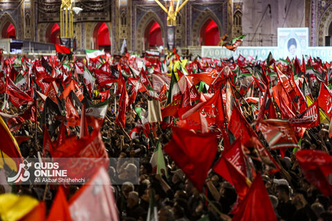زبان پرچمها درمراسم تشییع قائد شهید انقلاب