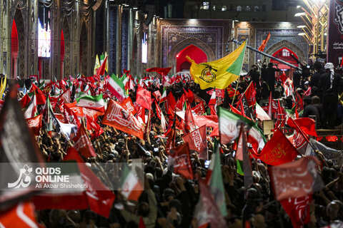 زبان پرچمها درمراسم تشییع قائد شهید انقلاب