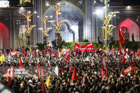 زبان پرچمها درمراسم تشییع قائد شهید انقلاب