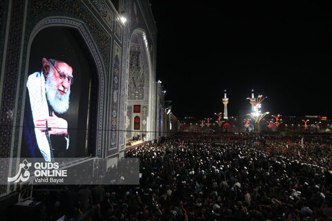 گزارش تصویری | اقامه نماز بر پیکر مطهر رهبر شهید انقلاب در حرم مطهر رضوی