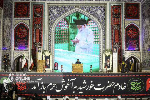 دومین شب اقامه عزای رهبر شهید در حرم مطهر امام رضا علیه السلام