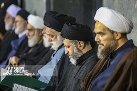 دومین شب اقامه عزای رهبر شهید در حرم مطهر امام رضا علیه السلام