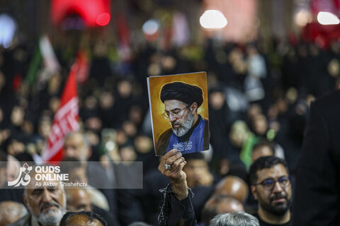 دومین شب اقامه عزای رهبر شهید در حرم مطهر امام رضا علیه السلام