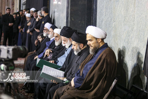 دومین شب اقامه عزای رهبر شهید در حرم مطهر امام رضا علیه السلام